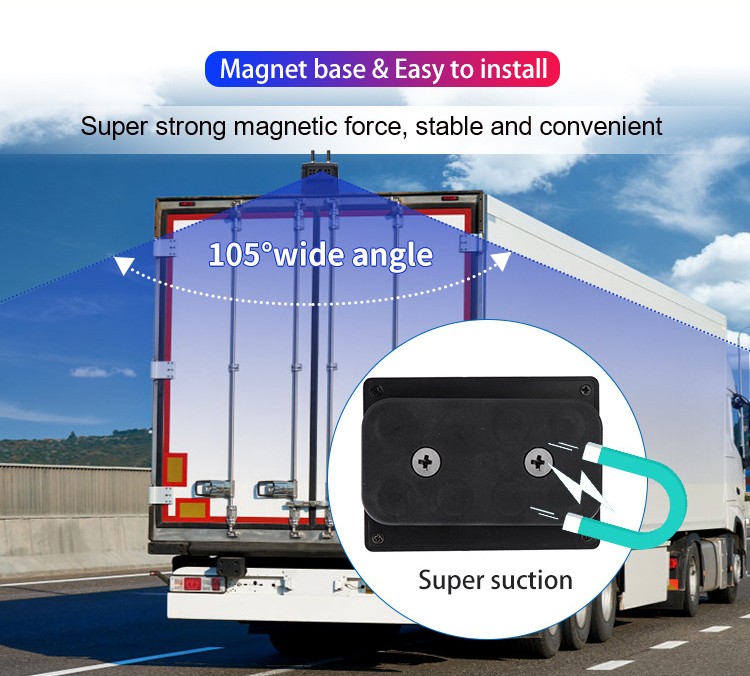 מצלמת wifi עם מגנט למשאית מכוניות ואן