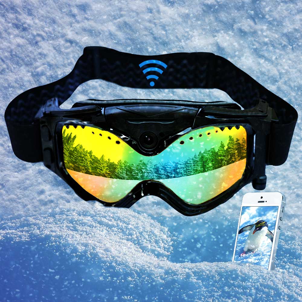 משקפי סקי wifi מצלמה מלאה