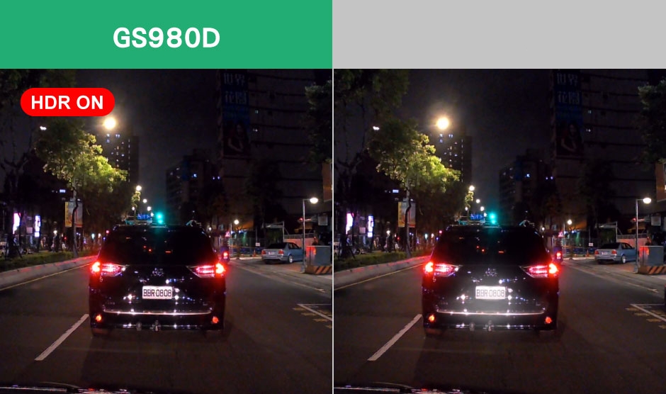 מצלמת מכונית dod gs980d HDR