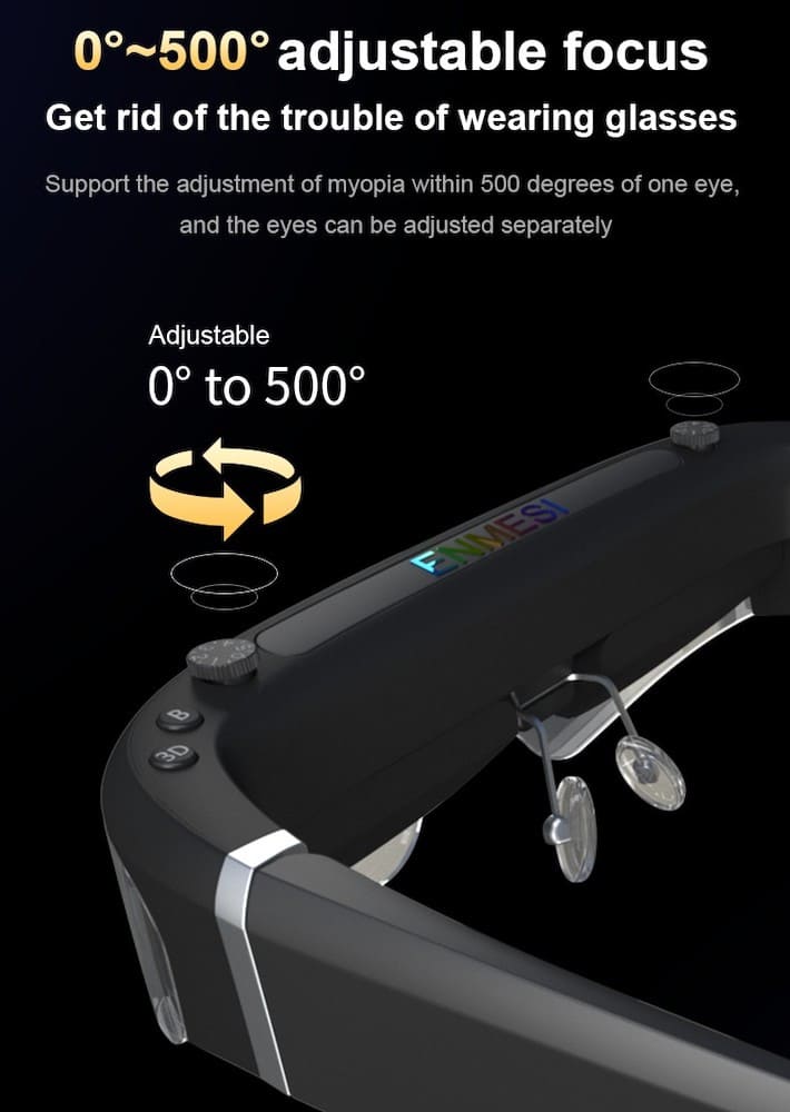 משקפי VR מציאות מדומה עם שלט רחוק