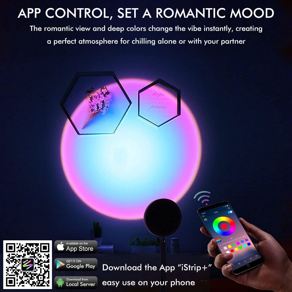 מנורת wifi rgb צבעונית עבור אפליקציית תמיכה בטלפון נייד
