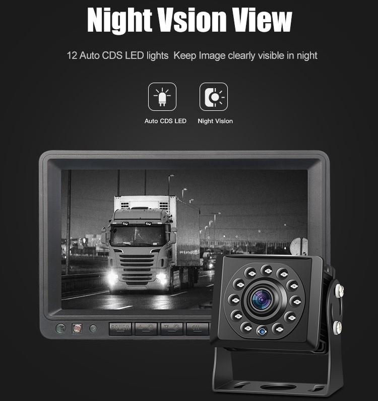 מיני מצלמת רוורס עם ראיית לילה ב-HD מלא