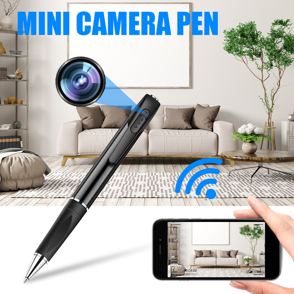 מצלמת עט ריגול עם תמיכת FULL HD + WiFi (אפליקציית iOS/Android)
