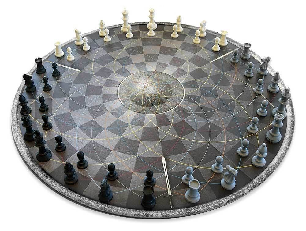 שחמט עגול ל-3 שחקנים (אנשים)
