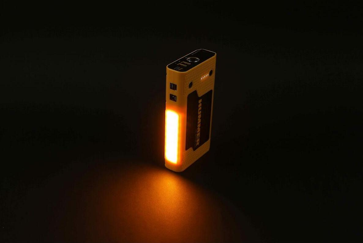 סוללת פאוורבנק אור led + מתנע