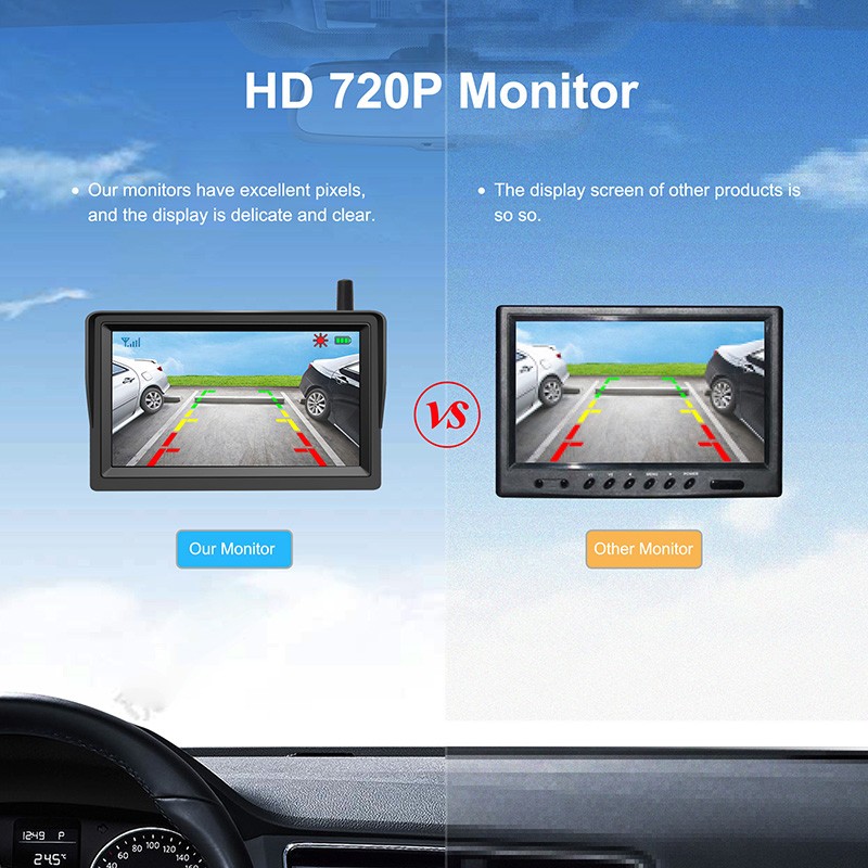 צג רכב AHD HD 720P