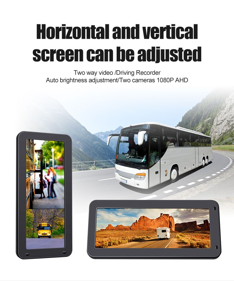 אוטובוס מצלמות רוורס 1080p + משאית + טנדר