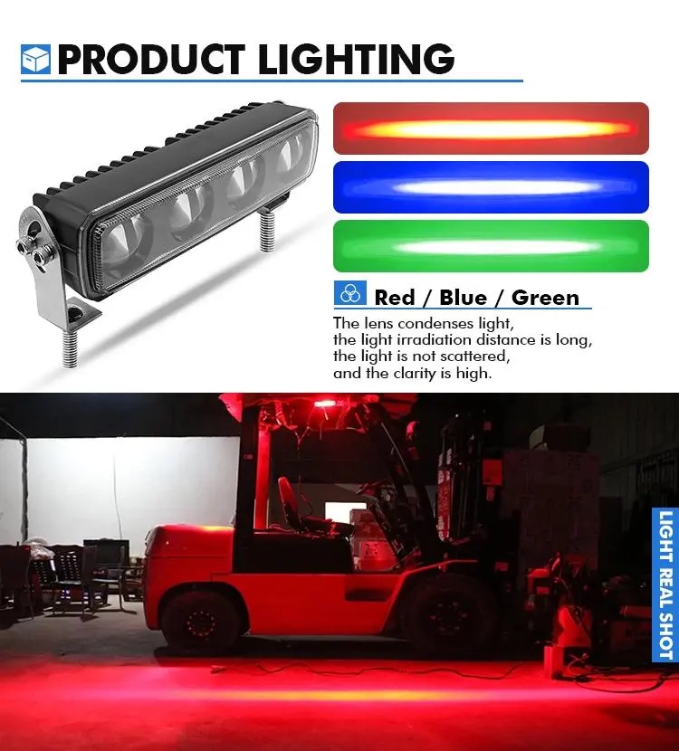 אור בטיחות אדום ירוק כחול עבור מכונות רכב