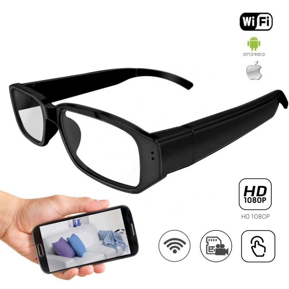 משקפיים עם מצלמה - מצלמת ריגול במשקפיים עם wifi