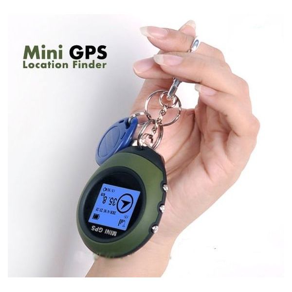 ניווט מיני gps על טבעת מחזיק מפתחות תליון מפתחות
