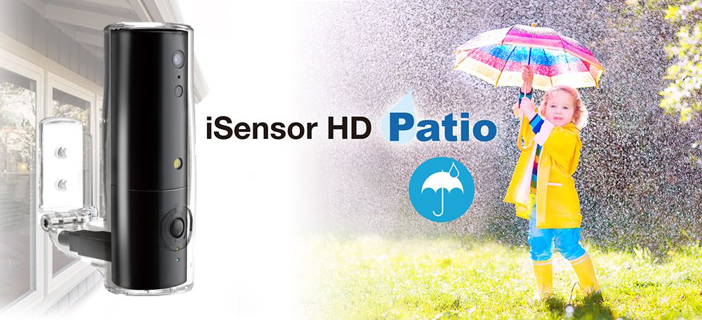 מצלמת IP ביתית iSensor פטיו עמיד למים ו- UV